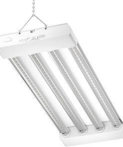 Good Earth Lighting 24-in 4-Light, 69-Watt Red Spectrum LED Grow Light, 92 PAR/PPF, Auto On/Off Timer, Linkable, White