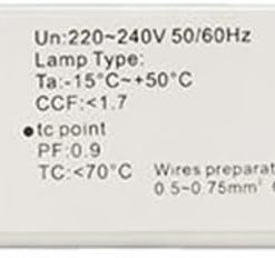 220-240V AC 2x18W 2x30W 2x36W 2x58W Wide Voltage T8 Electronic Ballast Fluorescent Lamp Ballasts (Size : 2x36W) 2