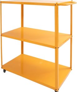 Plant Shelf with Grow Lights, 3-Tier Grow Light Shelf w/6400K LED and Wheels, Metal Plant Stand Display Rack for Indoor Plants, Mobile LED Grow Light Cart for Seed Starting, Succulent, Flower 2