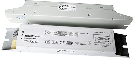 2pcs 110V/220V 50-60Hz 2X36W T8 2 Lamp Electronic Ballast RS-EU236B RS-P236B (Color : 220V) 2pcs 110V/220V 50-60Hz 2X36W T8 2 Lamp Electronic Ballast RS-EU236B RS-P236B (Color : 220V)