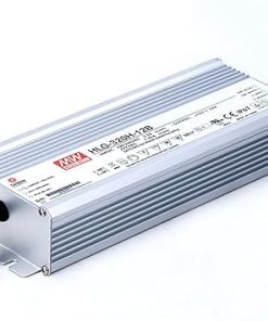 HLG-320H-12B 12V 22A 320W LED Driver, IP67 Waterproof, High Efficiency, Compact Design, Exceptional Reliability, for LED Lighting, Industrial Automation, Outdoor Applications