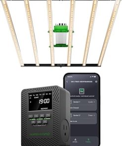 MARS HYDRO FC6500 730W Samsung LM301H EVO LED Grow Light 5×5 with ITime 2-in-1 Smart Timer Outlet Dual Outlet App Control