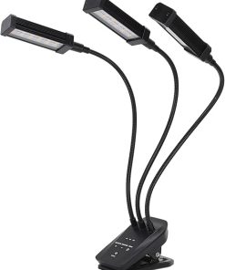 3 LED Grow Light 360° Adjustable Timed, Promote Photosynthesis, 3 Lighting Mode, Widely Application, for Greenhouse Office, 100‑240V (US Plug #11)