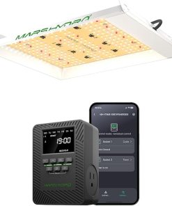 MARS HYDRO TS600 100W LED Grow Light with iTime 2-in-1 Smart Timer Outlet App Control