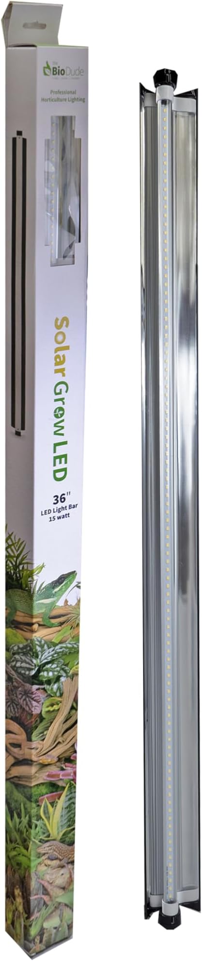 The Bio Dude Solar Grow LED Light 36″ – Great for bioactive terrariums and vivariums. Grows Plants, mosses and Great for Indoor Gardening. The Bio Dude Solar Grow LED Light 36" - Great for bioactive terrariums and vivariums. Grows Plants, mosses and Great for Indoor Gardening.