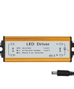 Led Constant Current Driver Power Supply Flat Ceiling lamp Controller Device Electronic Ballast 38W (Color : 28-38W600MA)