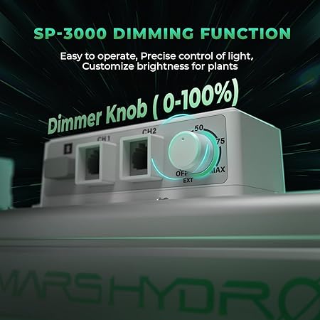 MARS HYDRO SP3000 2×4 Grow Lights for Indoor Plants,Greenhouse Lights,Full Spectrum,Dimmable,Remote WiFi App Control,Daisy Chain Light for Greenhouse Farming Seedling Veg and Bloom for 4×2 Grow Tent 2 MARS HYDRO SP3000 2x4 Grow Lights for Indoor Plants,Greenhouse Lights,Full Spectrum,Dimmable,Remote WiFi App Control,Daisy Chain Light for Greenhouse Farming Seedling Veg and Bloom for 4x2 Grow Tent - Image 2