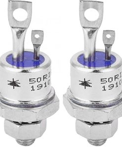 2Pcs Silicon Controlled Rectifier Screw Type Thyristor 50RIA120 SCR for Motor Control