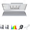 Hanging Grow Light for Indoor Plants, One Cord Double Head, 50W (25W X 2) Full Spectrum, White Led Plant Light Bulb with timer for Tall Plant, Pendant or Ceiling Installation, 16.4FT Power Cord 3
