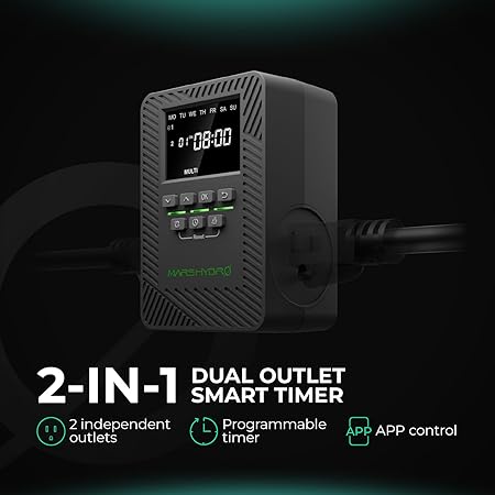 MARS HYDRO FC-E4800 Foldable LED Grow Light 4x4ft with ITime 2-in-1 Smart Timer Outlet Dual Outlet App Control 2 MARS HYDRO FC-E4800 Foldable LED Grow Light 4x4ft with ITime 2-in-1 Smart Timer Outlet Dual Outlet App Control - Image 2