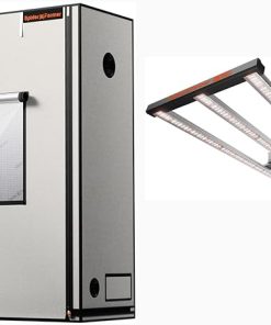 Spider Farmer 4.6×2.3×6.6 Pro Series Grow Tent, 55″x28″x80″ with SE4500 LED Grow Lights Spider Farmer 4.6×2.3×6.6 Pro Series Grow Tent, 55″x28″x80″ with SE4500 LED Grow Lights