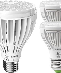 SANSI 32W Grow Light Bulbs for Indoor Plants, 350W Equivalent Full Spectrum+2 Pack 10W Grow Light LED Grow Light Bulb for Seeds and Greens SANSI 32W Grow Light Bulbs for Indoor Plants, 350W Equivalent Full Spectrum+2 Pack 10W Grow Light LED Grow Light Bulb for Seeds and Greens