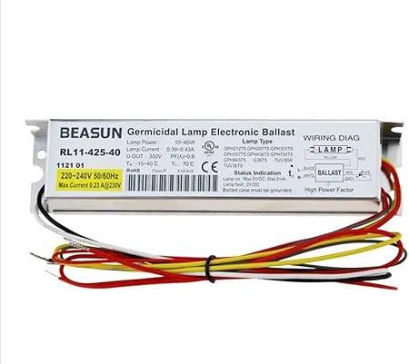 UV Electronic Ballast 10-41W Universal Type RL11-425-40 is Suitable for 21-40W UV Lamps UV Electronic Ballast 10-41W Universal Type RL11-425-40 is Suitable for 21-40W UV Lamps