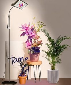 AncientPWR Plant Grow Lights for Indoor Plants Full Spectrum with Auto Timer (3/9/12H) & 10-Level Dimming,70in Adjustable Height + Flexible Gooseneck,Grow Lamp for (Large/Small) Plant with Sturdy Base