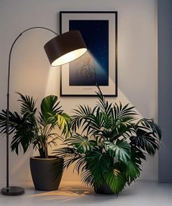 Beauty Star Floor Decorative Grow Light for Indoor Plant, Full Spectrum with 18W COB Growing Light Bulb, Artificial Sunlight for Plant with 2/4/8H Timer, Tall Standing LED Grow Lamp with Weighted Base