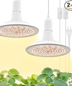 30W Hanging Plant Lights for Indoors led Grow Light Hanging Corner Hanging Plant Light PPFD Energy Saving for Greens Plant Grow Light Hanging 4000K Grow Lights for Indoor Plants（2 Pack）