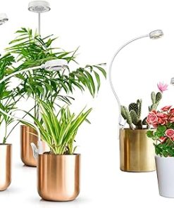 SANSI Grow Lights for Indoor Plants, Pot Clip LED Plant Light for Indoor Growing Full Spectrum, 5W Pack + 10W 3Pack
