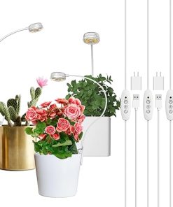 SANSI Grow Lights for Indoor Plants, Pot Clip LED Plant Light for Indoor Growing Full Spectrum, 5W Pack + 10W 3Pack 2