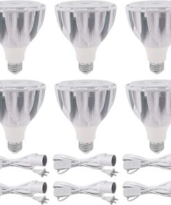 PAR30 LED Grow Lights with Plug-in Hanging Cord 25 Watt COB Full Spectrum Plant Light Bulb (200 Watt Eqv.) Grow Lamp Bulb for Indoor Plants Flowers Greenhouse Seed Starting