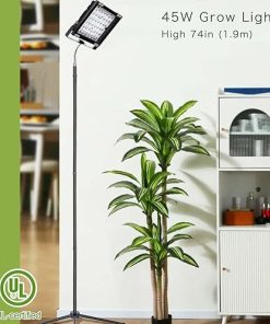 Indoor Plant Lights, Adjustable Tripod Standing Grow Light, Dimmable Grow Light Lamp for Indoor Plants, 6/12/16h Timer Standing Plant Grow Lights Indoor for Large Tall Plants 2