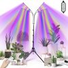 T5 Grow Lights 4 Feet 4 Bulbs Fixture with Fluorescent HO Bulbs 6500K Indoor Plant Grow Light 4