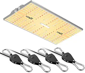 VIPARSPECTRA XS2500 Grow Light and 4-Pack 1/8″ Adjustable Grow Light Rope Hangers VIPARSPECTRA XS2500 Grow Light and 4-Pack 1/8" Adjustable Grow Light Rope Hangers