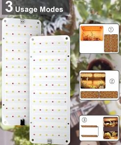 Grow Light, LED Grow Lights for Indoor Plants Full Spectrum, Timer Plant Light, Indoor Plant Growing Lamp for Seedlings, Veg, Flowers 2