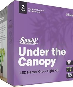 Miracle LED Smokephonics Under The Canopy Indoor Grow Light Kit – Double Plant Yield – Red & Blue Spectrum 150W Replacement Grow Bulbs & 2-Socket Corded Fixture with SproutMatic Timer (2-Pack) Miracle LED Smokephonics Under The Canopy Indoor Grow Light Kit – Double Plant Yield – Red & Blue Spectrum 150W Replacement Grow Bulbs & 2-Socket Corded Fixture with SproutMatic Timer (2-Pack)
