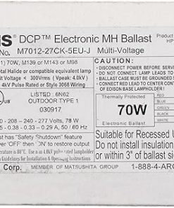 M7012-27CK-5EU-J Electronic CDM Metal Halide Ballast, 70W M139, 120-277V