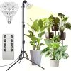 Plant Lights for Indoor Growing, Full Spectrum Grow Light 63″ with Gooseneck, Standing Plant Light with Auto Timer, 10 Dimmable Levels, Black Floor Grow Lamp for Indoor Large Tall Small Plants Flowers 4