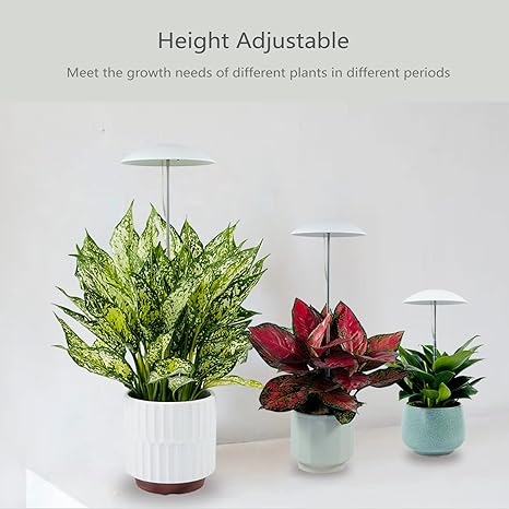 LED Grow Lights for Indoor Plants 4 Pack, Smart USB Small Full Spectrum Plant Lights with Remote, Height Adjustable, Auto On/Off Timer, Ideal for Home Decoration, Black 2 LED Grow Lights for Indoor Plants 4 Pack, Smart USB Small Full Spectrum Plant Lights with Remote, Height Adjustable, Auto On/Off Timer, Ideal for Home Decoration, Black - Image 2