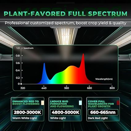 2024 New Version MARS HYDRO FC-E4800 Foldable LED Grow Light 4x4ft with iFresh 6 Inch Smart Inline Duct Fan with Variable Speed Controller 2 2024 New Version MARS HYDRO FC-E4800 Foldable LED Grow Light 4x4ft with iFresh 6 Inch Smart Inline Duct Fan with Variable Speed Controller - Image 2