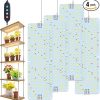 BESTVA 36W Grow Lights with Stand, Full Spectrum LED Plant Light, 12-59 Inch Height Adjustable Growing Lamp with Auto On/Off Timer 4H/8H/12H, 4 Dimmable Brightness 4