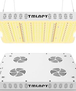 E4000 LED Grow Light, Full Spectrum for Indoor Plants, Daisy Chain, 3×4 Grow Tent, Built-in Silent Fan (320W Actual Power)