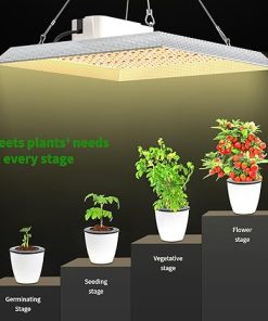 Js2U ZW 1000W LED Grow Light Full Spectrum, DIY Reflector Cover Lights, High PPFD Hanging Grow Light, Plant Lights for Indoor Vegetable Growing, Seedling, Flowering and Fruiting, Tent Greenhouse 2