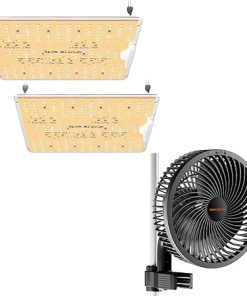 Spider Farmer New Grow Tent Fan 6″ and SF1000D 2Pack LED Grow Light with Samsung LM301B Diodes Deeper Penetration