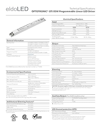 eldoLED | 274A1T OPTOTRONIC OTi 85W Programmable Linear LED Driver | Replacement for OSRAM 57426 | Oti85/120-277/2A3/DIM-1L HB 2 eldoLED | 274A1T OPTOTRONIC OTi 85W Programmable Linear LED Driver | Replacement for OSRAM 57426 | Oti85/120-277/2A3/DIM-1L HB - Image 2