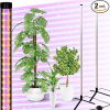Plant Grow Lights for Indoor, 42W Full Spectrum Growing Light with Tripod Stand, 4FT Height T8 Vertical Standing Indoor Growing Light for Plants with On/Off Timer Function, 2 Packs 3 Plant Grow Lights for Indoor, 42W Full Spectrum Growing Light with Tripod Stand, 4FT Height T8 Vertical Standing Indoor Growing Light for Plants with On/Off Timer Function, 2 Packs 3