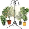 Upgraded Super Bright Grow Lights, 6000K Full Spectrum Standing Floor Plant Light with 336 LEDs & Flexible Gooseneck for Indoor Large Plants, Dimmable & Timer 4/8/12Hrs, 12V 3A High Power Output 4