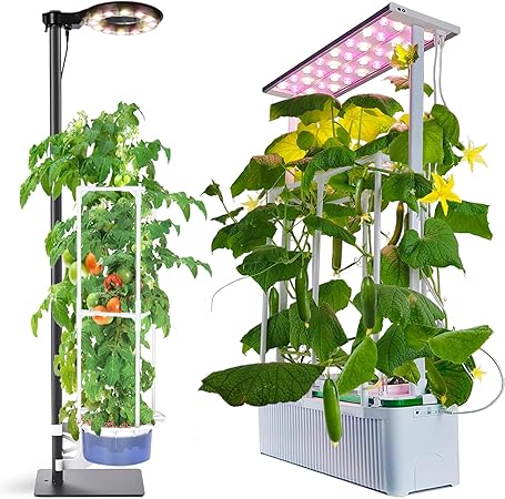 Plant Lights for Indoor Growing,Self Watering Pots Standing Tall LED Grow Lights for Indoor Plants Full Spectrum,Plant Grow Lights Height Adjustable with Timer, Plant Stand with Grow Light & Trellis Plant Lights for Indoor Growing,Self Watering Pots Standing Tall LED Grow Lights for Indoor Plants Full Spectrum,Plant Grow Lights Height Adjustable with Timer, Plant Stand with Grow Light & Trellis
