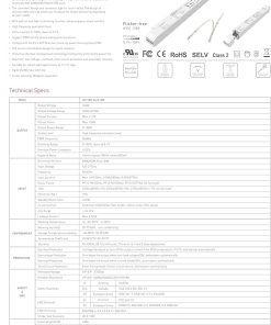 LM-100-24-U1M2 UL-Listed 100W DC24V Dimmable DMX & RDM LED Driver 2