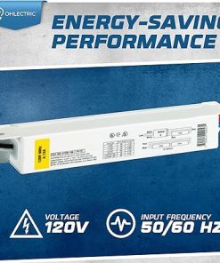 OHLECTRIC Replacement for Keystone KTEB-108-1-TP-FC-MB 1 Lamp T5 Electronic Fluorescent Ballast – Normal Power Factor with Rapid Start Operation – Finger Case with Mounting Bracket | UL-Approved 2