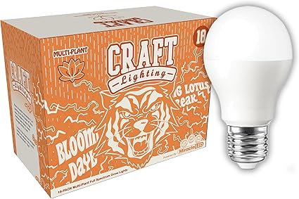 Miracle LED Craft Lighting Blooming Lotus Daybreak Full Spectrum LED Grow Light Bulb Replacing 150W (18-Pack) Miracle LED Craft Lighting Blooming Lotus Daybreak Full Spectrum LED Grow Light Bulb Replacing 150W (18-Pack)