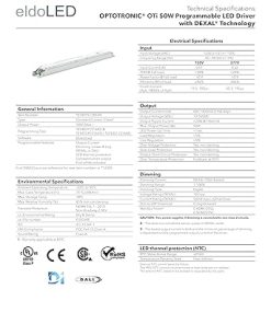 eldoLED | *2743Y9 OTi50/120-277/1A4 DX L | LED Driver | Replacement for 78034 Osram 2